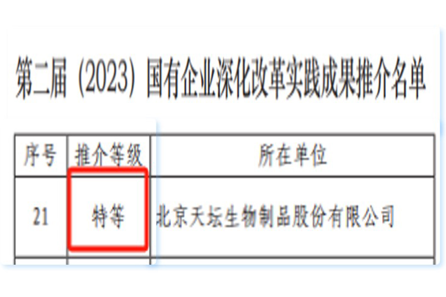 第二届国有企业深化改革实践成果推介名单-特等成果奖